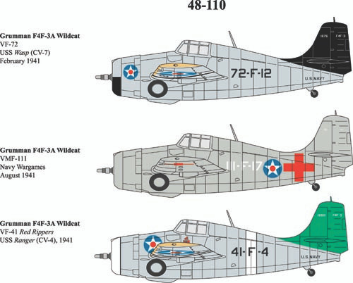 48110 - 1/48 GRUMMAN F4F-3A WILDCAT 48110 - 1/48 GRUMMAN F4F-3A WILDCAT