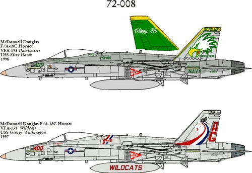 72008 - 1/72 MCDONNELL DOUGLAS F/A-18C HORNET