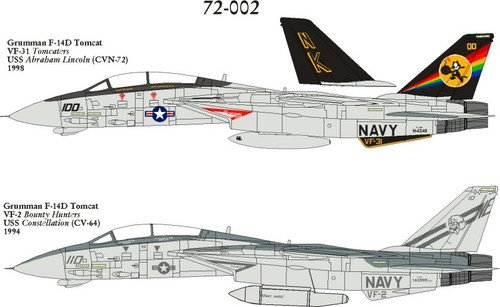 1/72 F-14D Tomcat Tomcat Sunset, VF-31, US Navy, 2006 - HA5252