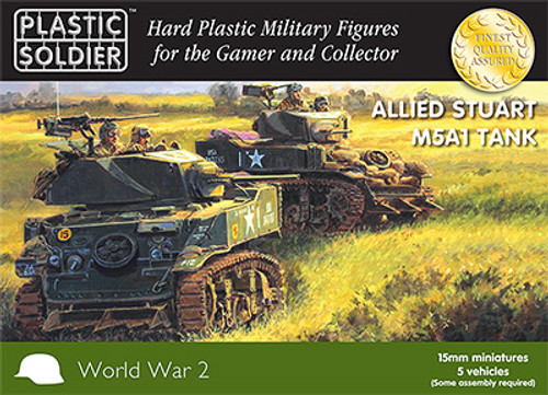 15mm Allied M5A1 Stuart Tank - WW2V15021 15mm Allied M5A1 Stuart Tank - WW2V15021