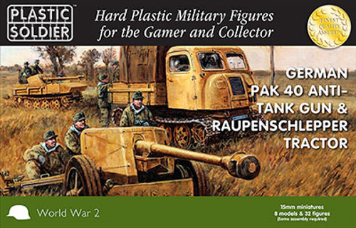 15mm German Pak 40 and Raupenschlepper Ost - WW2G15004 15mm German Pak 40 and Raupenschlepper Ost - WW2G15004