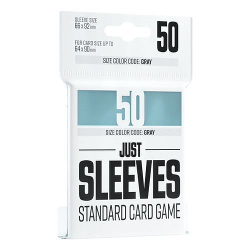 JUST SLEEVES - STANDARD CARD GAME CLEAR
