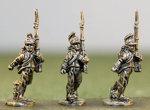 OG15NAT101 - Austrian Napoleonic German Kine in Helmet March Attack
