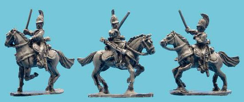 OG15NC315 - Russian Napoleonic Dragoon Charging in Horsehair Crested Helmet