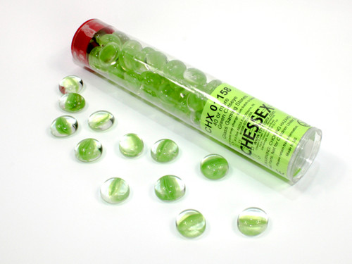 01158 - Green Catseye Glass Stones