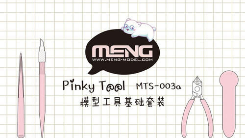 Meng Basic Hobby Tool Set, Pink