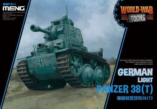 Toon Tank: German Light Tank Panzer 38T - WWT011 Toon Tank: German Light Tank Panzer 38T - WWT011