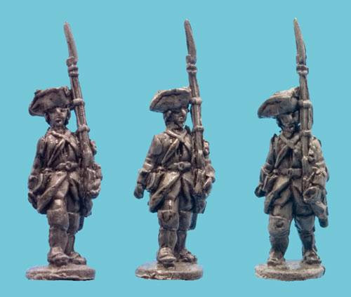 OG15XWF06 - SYW French Infantry Marching Turnbacks OG15XWF06 - SYW French Infantry Marching Turnbacks