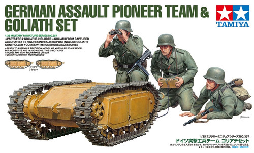 1/35 GERMAN ASSAULT PIONEER TEAM & GOLIATH - 35357 1/35 GERMAN ASSAULT PIONEER TEAM & GOLIATH - 35357