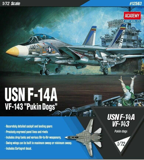 1/72 F-14A VF-143 "PUKIN DOGS" USN - 12563