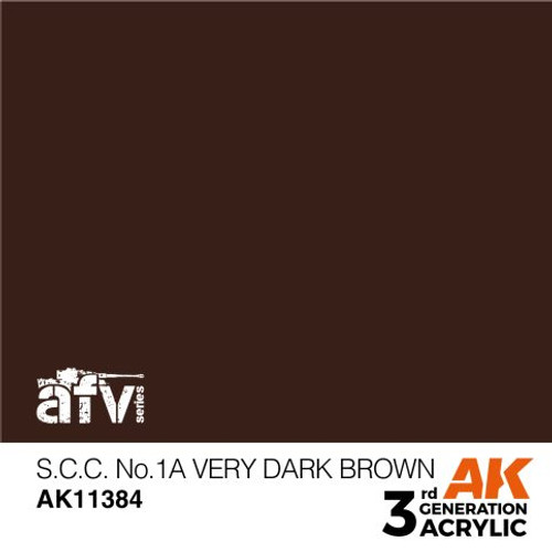 3G AFV 384 - S.C.C. No.1A Very Dark Brown 3G AFV 384 - S.C.C. No.1A Very Dark Brown