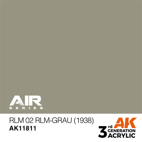 3G Air 011 - RLM 02 RLM-Grau (1938) - AK11811 3G Air 011 - RLM 02 RLM-Grau (1938) - AK11811