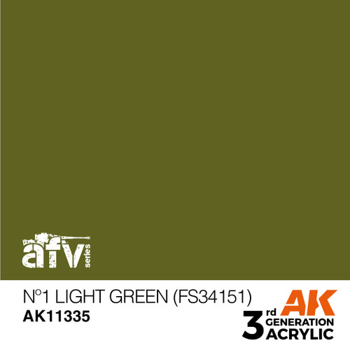 3G AFV 335 - Nº1 Light Green (FS34151) - 11335 3G AFV 335 - Nº1 Light Green (FS34151) - 11335