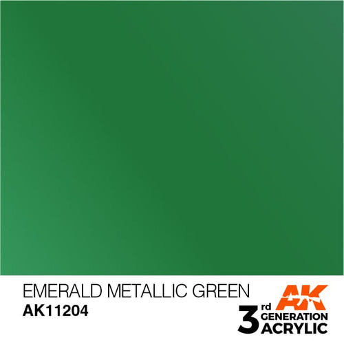 3G 204 -  Emerald Metallic Green - AK11204 3G 204 -  Emerald Metallic Green - AK11204