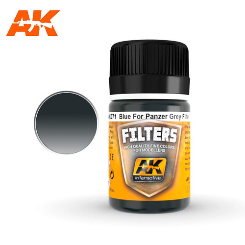 AK071 - Enamel Filter: Blue for Panzer Grey Filter