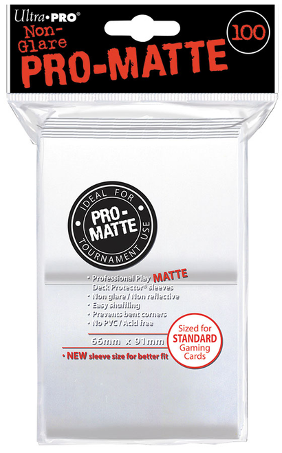 Pro-Matte Standard Deck Protectors: White