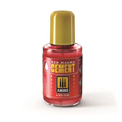 AMMO by Mig Red Magma Liquid Cement 30ml AMMO by Mig Red Magma Liquid Cement 30ml