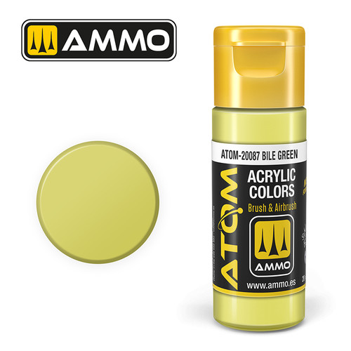 AMM20087 - ATOM Acrylic Paint: Bile Green 20ml