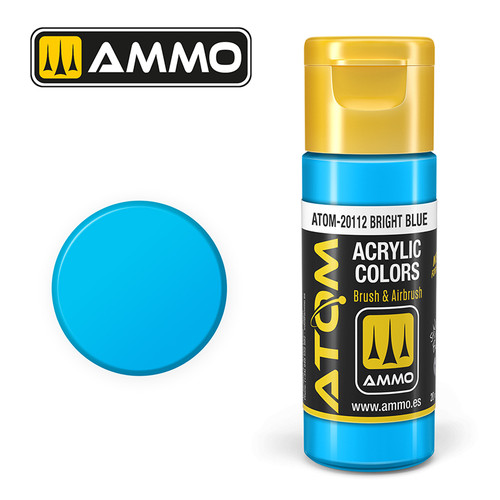 AMM20112 - ATOM Acrylic Paint: Bright Blue FS35260 20ml