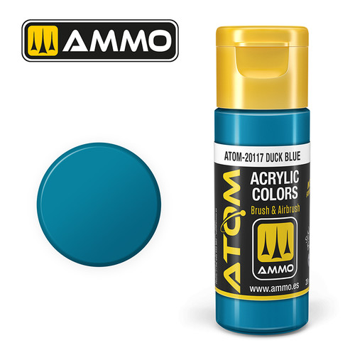 AMM20117 - ATOM Acrylic Paint: Duck Blue 20ml AMM20117 - ATOM Acrylic Paint: Duck Blue 20ml
