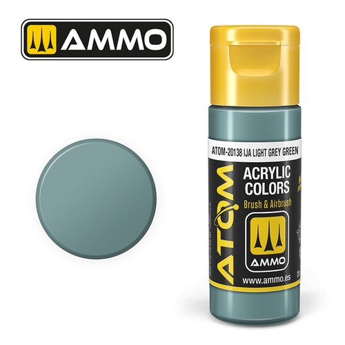 AMM20138 - ATOM Acrylic Paint: IJA Light Grey Green FS36622 20ml AMM20138 - ATOM Acrylic Paint: IJA Light Grey Green FS36622 20ml