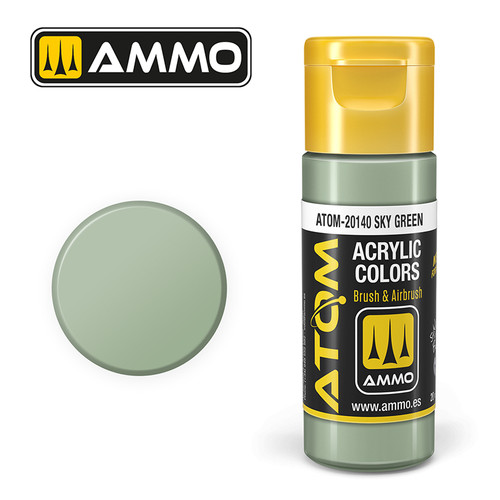 AMM20140 - ATOM Acrylic Paint: Sky Green BS210 20ml