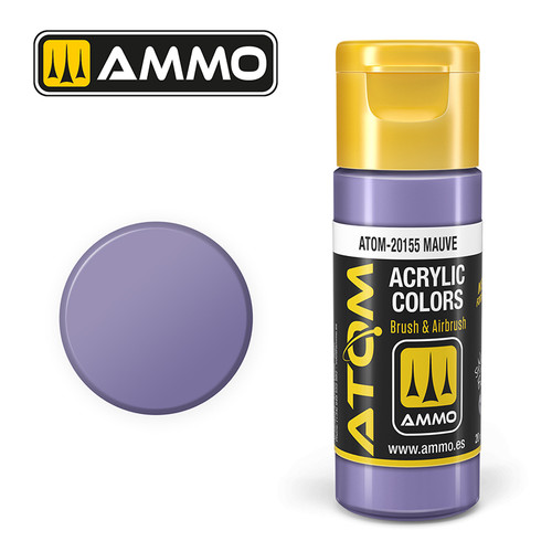 AMM20155 - ATOM Acrylic Paint: Mauve 20ml AMM20155 - ATOM Acrylic Paint: Mauve 20ml