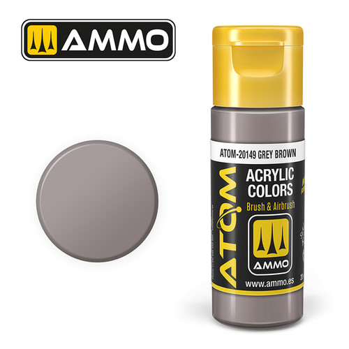 AMM20149 - ATOM Acrylic Paint: Grey Brown 20ml AMM20149 - ATOM Acrylic Paint: Grey Brown 20ml