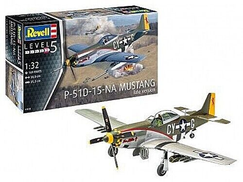 1/32 P51D-15 Mustang Late Version Fighter - REV03838