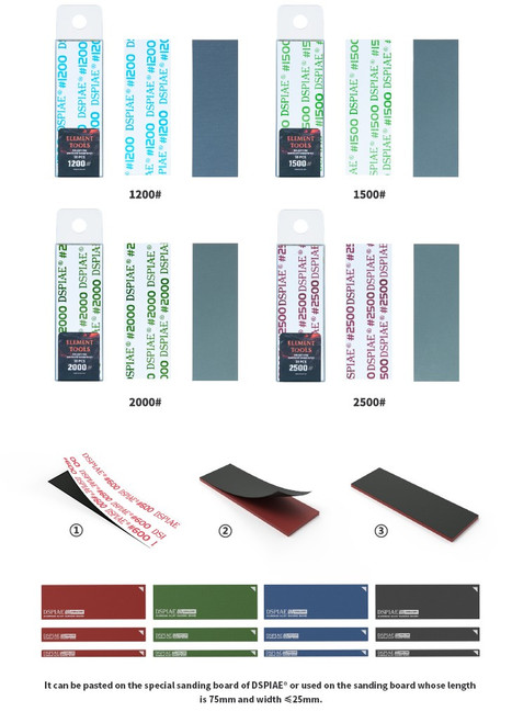 1000# Pre-Cut Adhesive Sandpaper