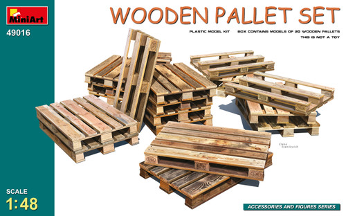 1/48 Wooden Pallet Set - MIA49016 1/48 Wooden Pallet Set - MIA49016