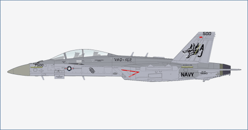 1/72 EA-18G Growler, VAQ-124, USS Gerald R. Ford, 2023 (with 2 X NGL's) - HA5158W 1/72 EA-18G Growler, VAQ-124, USS Gerald R. Ford, 2023 (with 2 X NGL's) - HA5158W