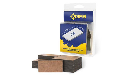 MDF Bases 25mm x 50mm (30) MDF Bases 25mm x 50mm (30)