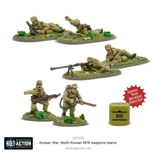 Bolt Action: Korean War - North Korean KPA weapons teams Bolt Action: Korean War - North Korean KPA weapons teams