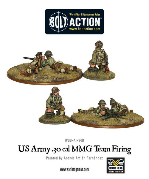 Bolt Action: Americans - US Army 30 Cal MMG Team Firing Bolt Action: Americans - US Army 30 Cal MMG Team Firing