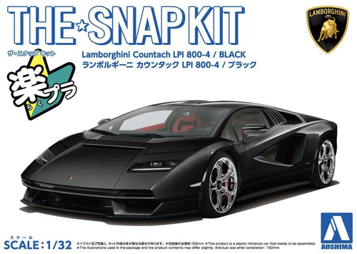 1/32 SNAP KIT #19-D Lamborghini Countach LPI 800-4(BLACK)