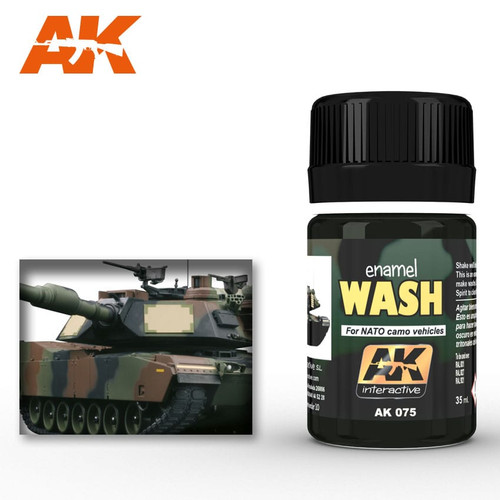 AK075 - Enamel Wash: Wash for NATO Tanks AK075 - Enamel Wash: Wash for NATO Tanks