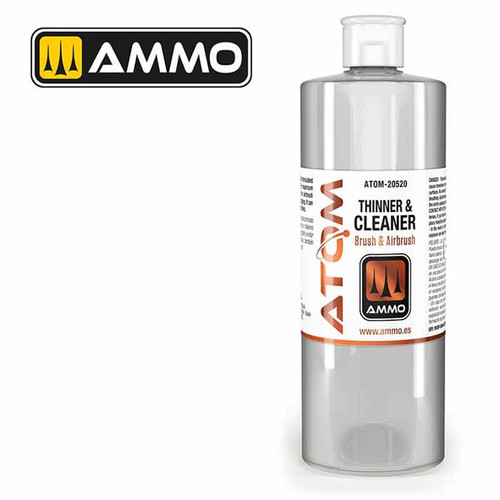AMM20520 - ATOM Acrylic Paint: Cleaner & Thinner 400ml AMM20520 - ATOM Acrylic Paint: Cleaner & Thinner 400ml