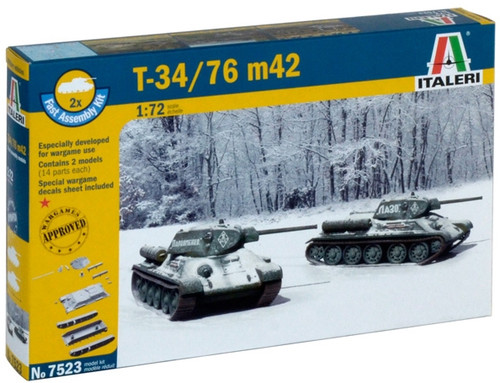 1/72 T 34/76 m42 (2 FAST ASSEMBLY) - ITA7523