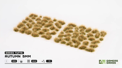 GGR5AU - Grass Tufts:  Autumn 5mm - Wild