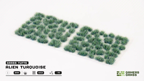 GGRATG - Alien Tufts: Turquoise 6mm - Wild