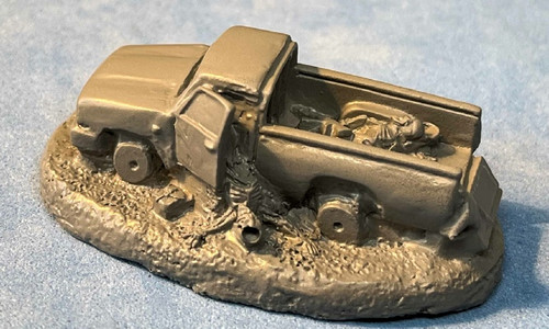 PIG170203 - TOYOTA PICK'EM UP TRUCK BURNT OUT W/CASUALTIES (RESIN)