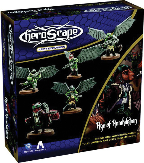 Heroscape: Rising Tide - Wing Commander Tuck Harrigan and Vorid Glidestriker Army Expansion