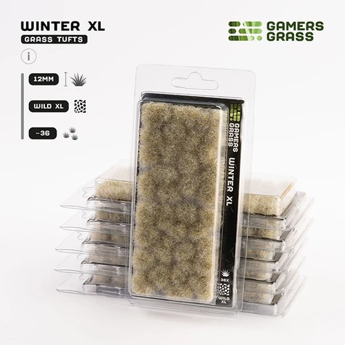 GGR12W - Grass Tufts:  Winter XL 12mm - Wild XL
