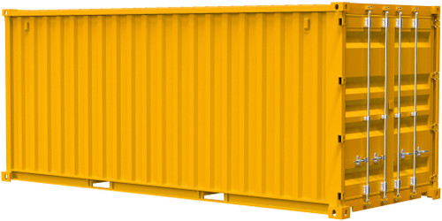 1/24 20ft Container (Yellow) - FUJ066523
