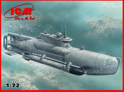 1/72 U-Boat Type XXVIIB Seehund (late), WWII German Midget Submarine - ICMS007