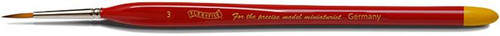 BR3 - 3 Size Red Sable Paint Brush