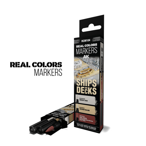 RCM104 - Real Colors Markers: Ships & Decks - 3 Real Colors Markers