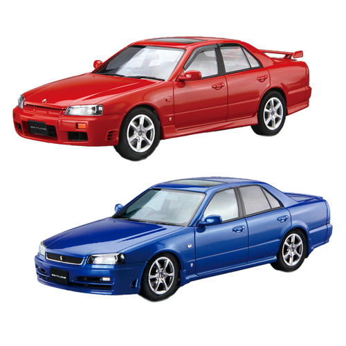 1/24 NISSAN ER34 SKYLINE 25GT-X TURBO '98 / 25GT TURBO '01
