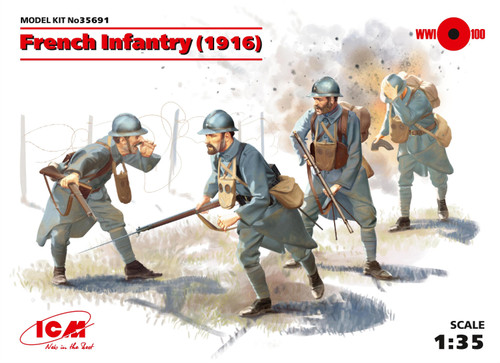 1/35 French Infantry (1916) (4 figures)